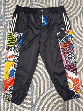 Adidas Originals x Rich Mnisi Track Pants 3X NWT Joggers Animal Print Black